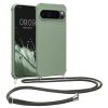 Pouzdro Kwmobile se šňůrkou na krk pro Google Pixel 9/Pixel 9 Pro, světle zelené, silikonové, KWM000020PY003C