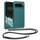 Pouzdro Kwmobile se šňůrkou na krk pro Google Pixel 9/Pixel 9 Pro, zelené, silikonové, KWM000020PY005C