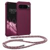 Pouzdro Kwmobile se šňůrkou na krk pro Google Pixel 9 Pro XL, fialové, silikonové, KWM000020PZ004C
