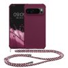 Pouzdro Kwmobile se šňůrkou na krk pro Google Pixel 9 Pro XL, fialové, silikonové, KWM000020PZ004C
