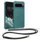 Pouzdro Kwmobile se šňůrkou na krk pro Google Pixel 9 Pro XL, zelené, silikonové, KWM000020PZ005C