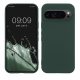 Pouzdro Kwmobile pro Google Pixel 9/Pixel 9 Pro, tmavě zelené, silikonové, KWM000020QA002C