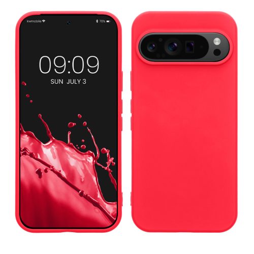Pouzdro Kwmobile pro Google Pixel 9/Pixel 9 Pro, růžové, silikonové, KWM000020QA005C