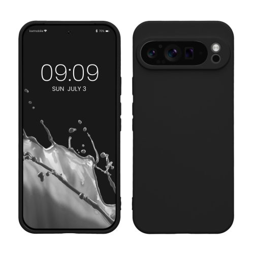 Pouzdro Kwmobile pro Google Pixel 9 Pro XL, černé, silikonové, KWM000020QB001C