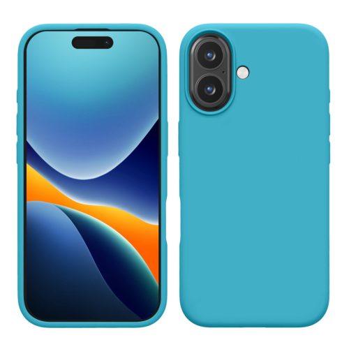 Pouzdro Kwmobile pro Apple iPhone 16, světle modré, silikonové, KWM000022TU005C