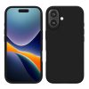 Silikonový kryt Kwmobile pro Apple iPhone 16, černý, KWM000022TU006C