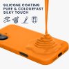 Pouzdro Kwmobile pro Apple iPhone 16, oranžové, silikonové, KWM000022TU007C