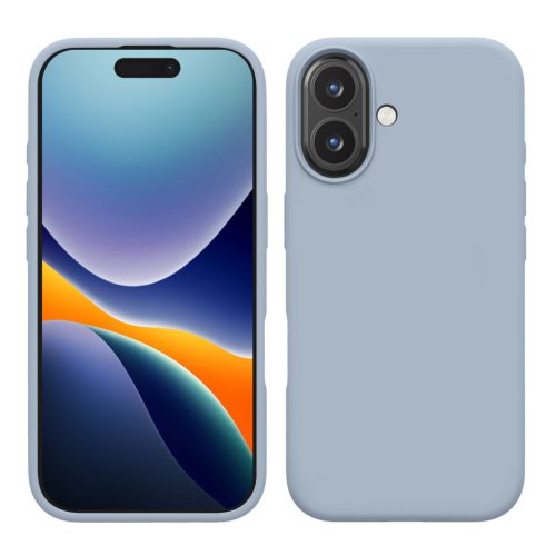 Pouzdro Kwmobile pro Apple iPhone 16, světle modré, silikonové, KWM000022TU009C