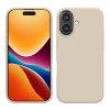 Pouzdro Kwmobile pro Apple iPhone 16, krémové, silikonové, KWM000022TU010C