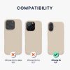 Pouzdro Kwmobile pro Apple iPhone 16, krémové, silikonové, KWM000022TU010C