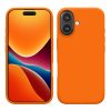 Silikonový kryt Kwmobile pro Apple iPhone 16 Plus, oranžový, KWM000022TV002C