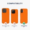 Silikonový kryt Kwmobile pro Apple iPhone 16 Plus, oranžový, KWM000022TV002C