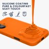 Silikonový kryt Kwmobile pro Apple iPhone 16 Plus, oranžový, KWM000022TV002C
