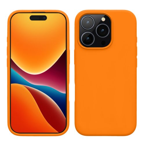 Pouzdro Kwmobile pro Apple iPhone 16 Pro, oranžové, silikonové, KWM000022TW003C