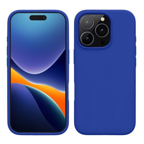 Silikonový kryt Kwmobile pro Apple iPhone 16 Pro, modrý, KWM000022TW005C
