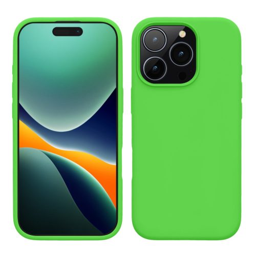 Pouzdro Kwmobile pro Apple iPhone 16 Pro, zelené, silikonové, KWM000022TW007C