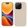 Pouzdro Kwmobile pro Apple iPhone 16 Pro, krémové, silikonové, KWM000022TW011C