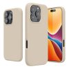 Pouzdro Kwmobile pro Apple iPhone 16 Pro, krémové, silikonové, KWM000022TW011C