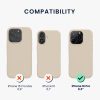 Pouzdro Kwmobile pro Apple iPhone 16 Pro, krémové, silikonové, KWM000022TW011C
