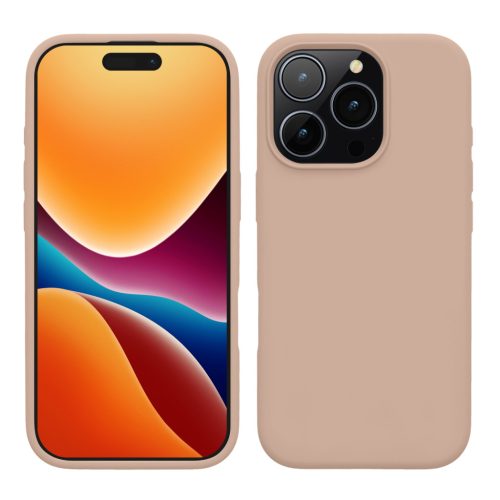 Pouzdro Kwmobile pro Apple iPhone 16 Pro, krémové, silikonové, KWM000022TW013C