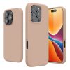 Pouzdro Kwmobile pro Apple iPhone 16 Pro, krémové, silikonové, KWM000022TW013C