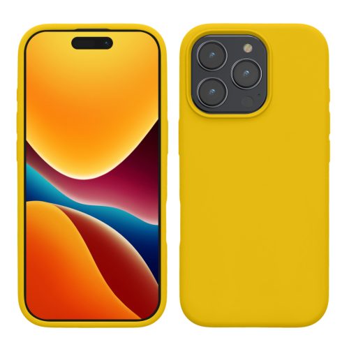 Silikonový kryt Kwmobile pro Apple iPhone 16 Pro Max, žlutý, KWM000022TX001C
