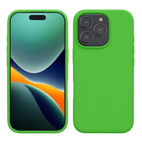 Pouzdro Kwmobile pro Apple iPhone 16 Pro Max, zelené, silikonové, KWM000022TX003C