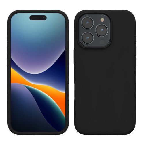 Silikonový kryt Kwmobile pro Apple iPhone 16 Pro Max, černý, KWM000022TX005C