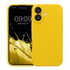 Pouzdro Kwmobile pro Apple iPhone 16, žluté, silikonové, KWM000022TY002C