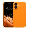 Pouzdro Kwmobile pro Apple iPhone 16, oranžové, silikonové, KWM000022TY005C