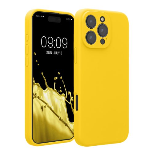 Silikonový kryt Kwmobile pro Apple iPhone 16 Pro Max, žlutý, KWM000022UA002C