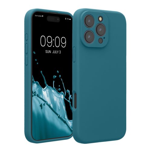 Silikonový kryt Kwmobile pro Apple iPhone 16 Pro Max, modrý, KWM000022UA003C