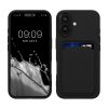Silikonový kryt Kwmobile pro Apple iPhone 16, černý, KWM000022UF001C