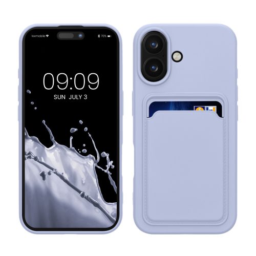 Silikonový kryt Kwmobile pro Apple iPhone 16, modrý, KWM000022UF003C