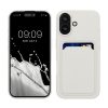 Silikonový kryt Kwmobile pro Apple iPhone 16, bílý, KWM000022UF005C