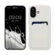 Silikonový kryt Kwmobile pro Apple iPhone 16, bílý, KWM000022UF005C