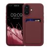 Pouzdro Kwmobile pro Apple iPhone 16, tmavě červené, silikonové, KWM000022UF006C