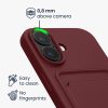 Pouzdro Kwmobile pro Apple iPhone 16, tmavě červené, silikonové, KWM000022UF006C