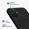 Silikonový kryt Kwmobile pro Apple iPhone 16 Plus, černý, KWM000022UG001C