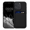 Silikonový kryt Kwmobile pro Apple iPhone 16 Pro, černý, KWM000022UH001C