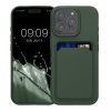 Pouzdro Kwmobile pro Apple iPhone 16 Pro, tmavě zelené, silikonové, KWM000022UH002C