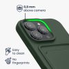 Pouzdro Kwmobile pro Apple iPhone 16 Pro, tmavě zelené, silikonové, KWM000022UH002C