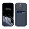 Pouzdro Kwmobile pro Apple iPhone 16 Pro, tmavě modré, silikonové, KWM000022UH004C
