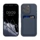 Pouzdro Kwmobile pro Apple iPhone 16 Pro, tmavě modré, silikonové, KWM000022UH004C