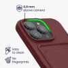 Pouzdro Kwmobile pro Apple iPhone 16 Pro, tmavě červené, silikonové, KWM000022UH006C