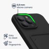 Silikonový kryt Kwmobile pro Apple iPhone 16 Pro Max, černý, KWM000022UI001C