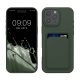 Silikonový kryt Kwmobile pro Apple iPhone 16 Pro Max, tmavě zelený, KWM000022UI002C