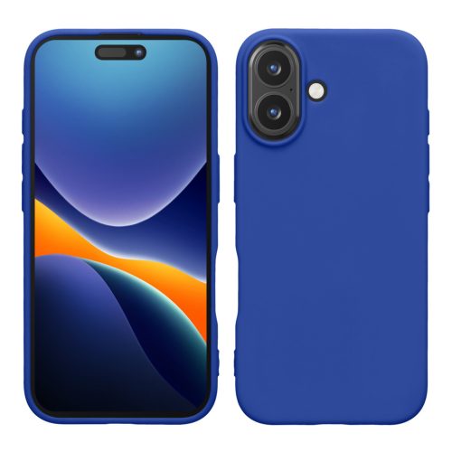 Silikonový kryt Kwmobile pro Apple iPhone 16, modrý, KWM000022UJ004C