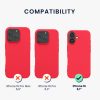 Pouzdro Kwmobile pro Apple iPhone 16, růžové, silikonové, KWM000022UJ005C