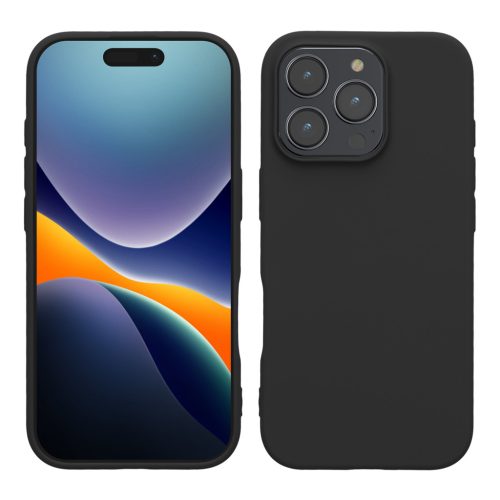 Pouzdro Kwmobile pro Apple iPhone 16 Pro, černé, silikonové, KWM000022UK003C